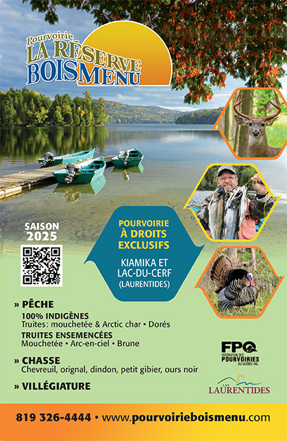 Brochure 2025 de la Pourvoirie la Réserve Boismenu
